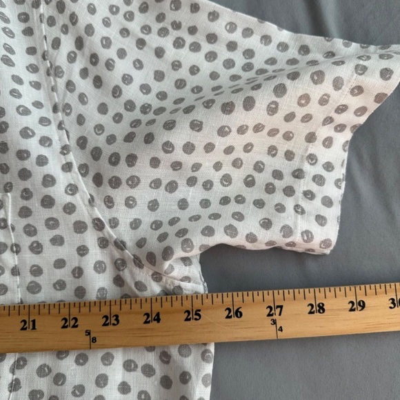 Ted Baker Linen Shirt Men Sz.5 US (XL - 42) Albert Button Up Chest Pocket Summer - Picture 10 of 15